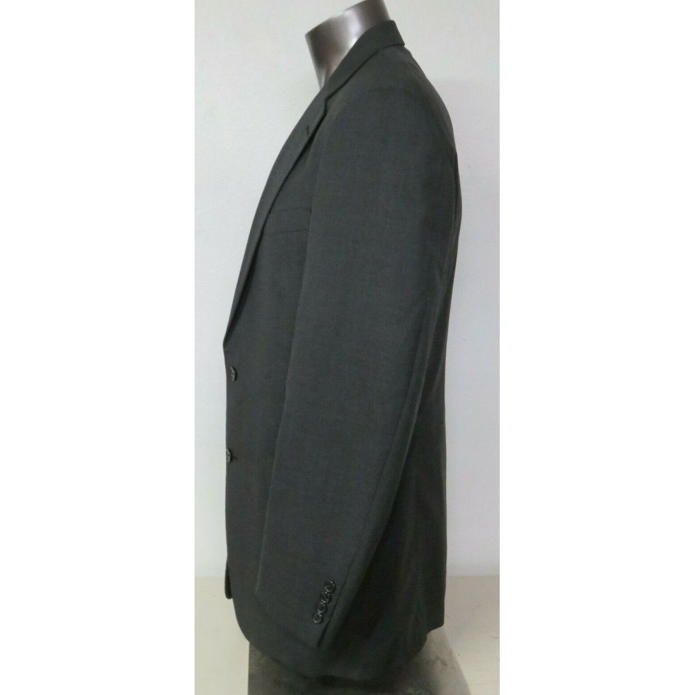 Mens Brooks Brothers Brooksease 2 Button Blazer Sport Coat Solid Gray Size 44 L - Picture 5 of 11